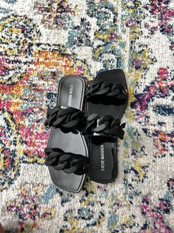 Steve Madden Black Sandals