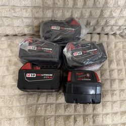 Milwaukee 5Ah battery, Brand new, Never used, Price is for each one