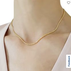 16 Inch 14k Popcorn Chain