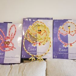 Easter Lighted Indoor Outdoor Window Decorations