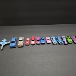 Vintage Lot Of 15 Tootsie Toy Cars And Planes
