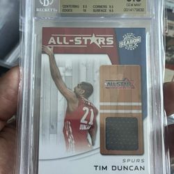 Tim Duncan Basketball Jersey Card