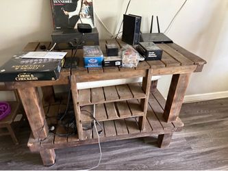 Rustic homemade tv cabinet