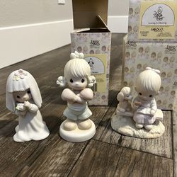 3 Precious Moments Collectible Figurines 