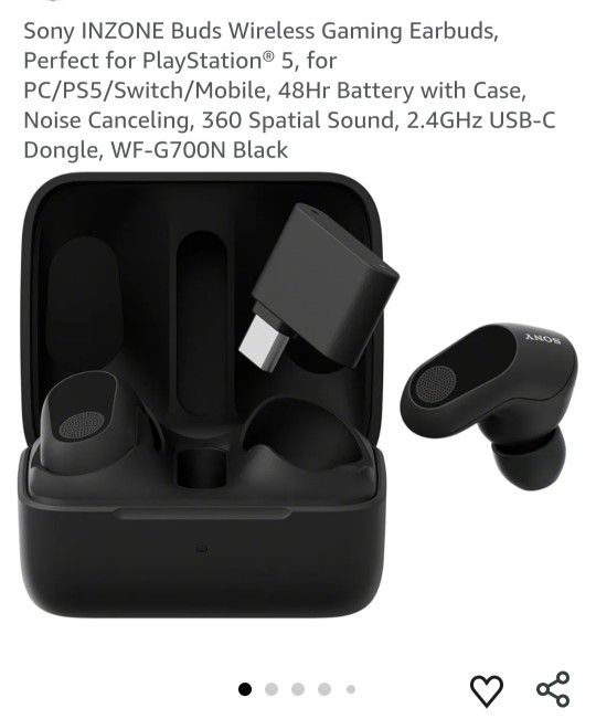 Inzone Ps5 Wireless Earbuds Mic