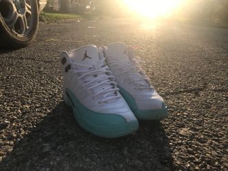 Jordan 12s cheap light aqua