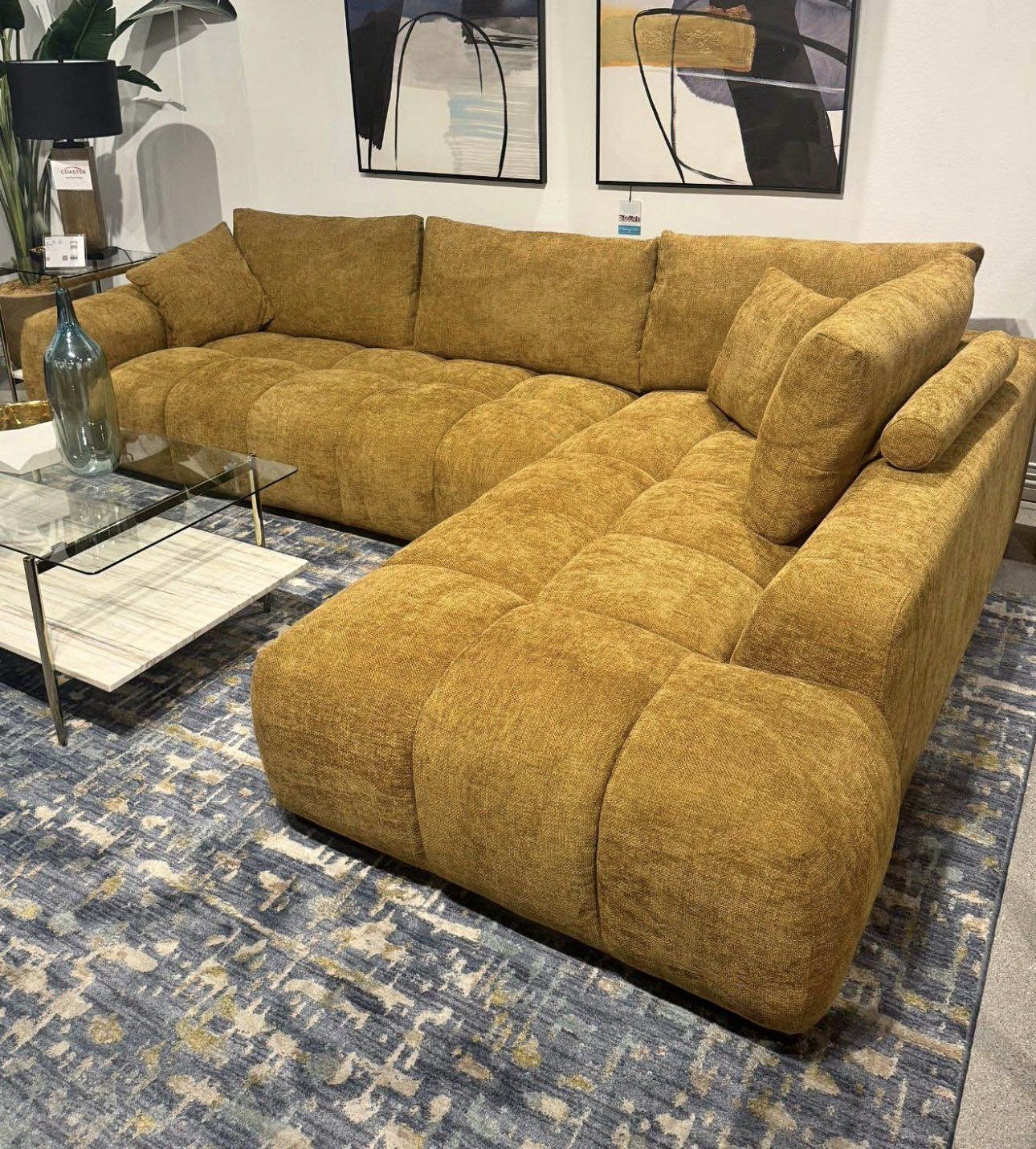 Sectional sofa new cozy soft cloud couch NEW