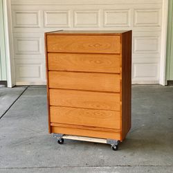 Mid Century Teak Highboy Dresser 