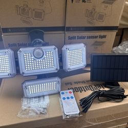 brand new solar lights with separate panel $20 each