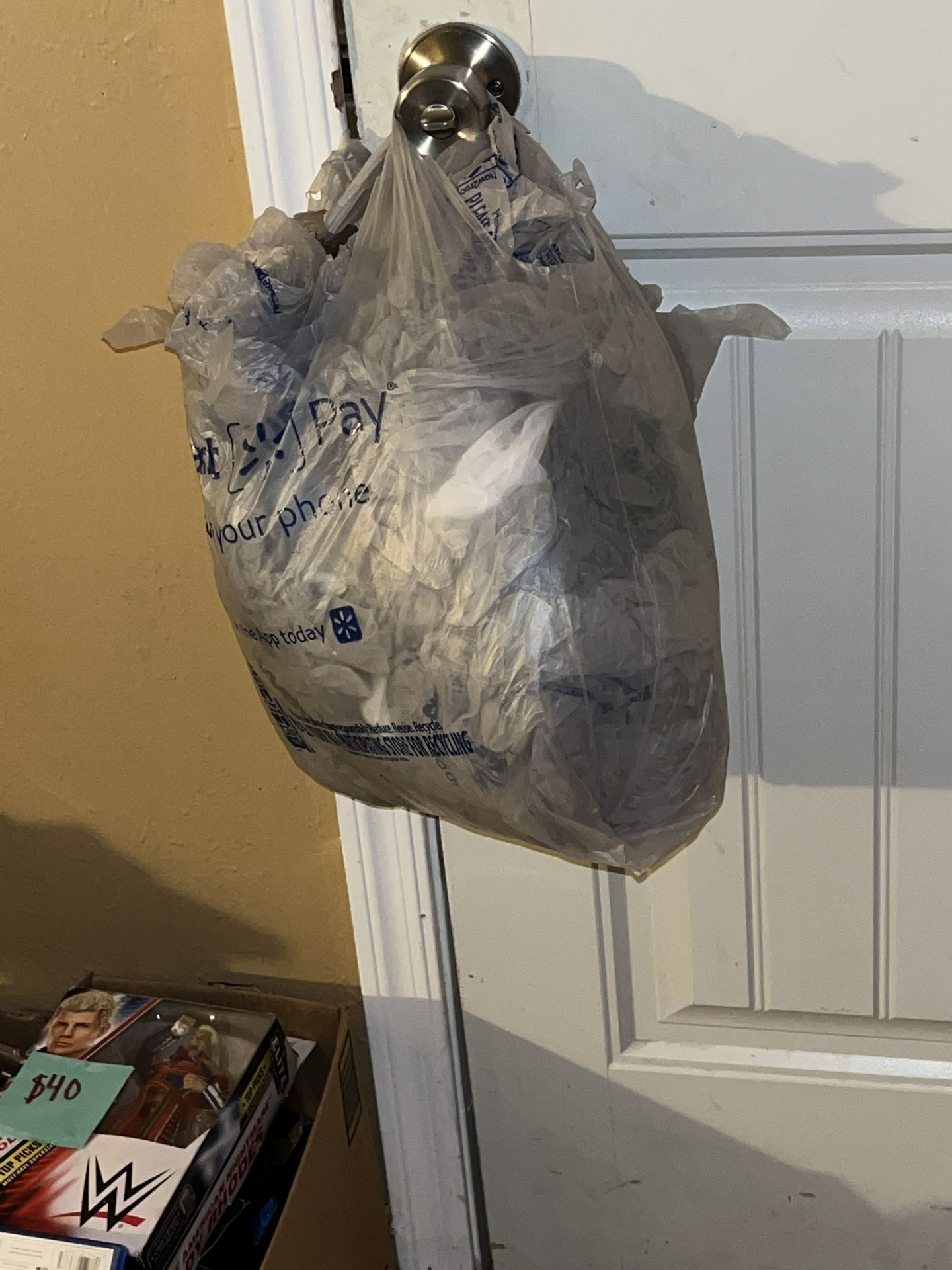 Multiple Grocery Store Bags Recyclable Plastic