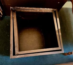 2 Wooden cube storage