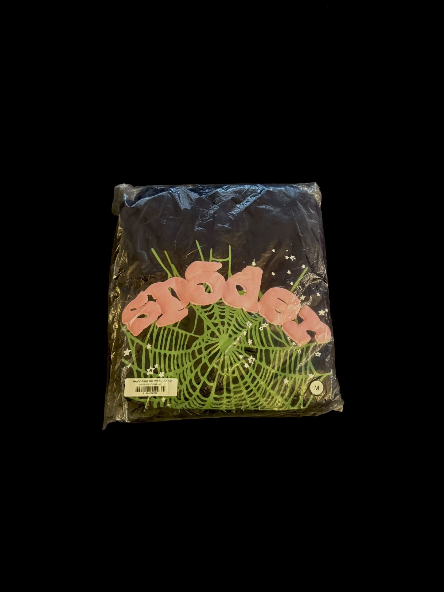 Sp5der Hoodie Pink/Green Medium Brand New
