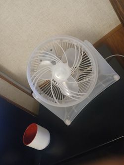 Small Clear Desk Fan