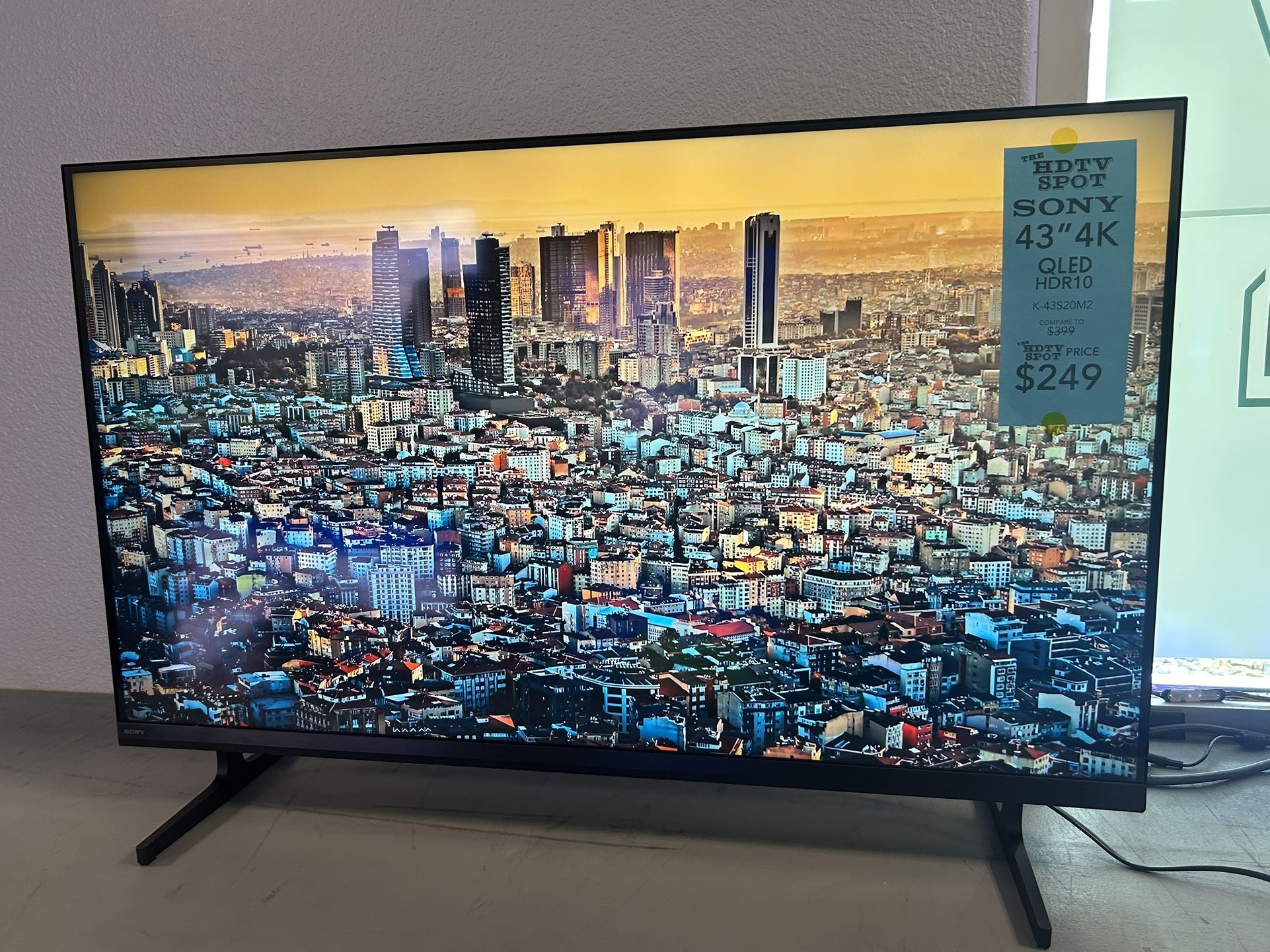 Sony 43” 4k smart tv qled k-43s20m2