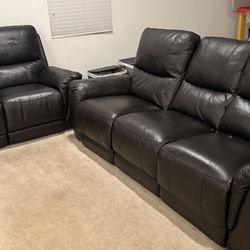 Brown Leather Electric Recliners