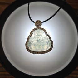 Natural Guatemala Jadeite Buddha Pendant