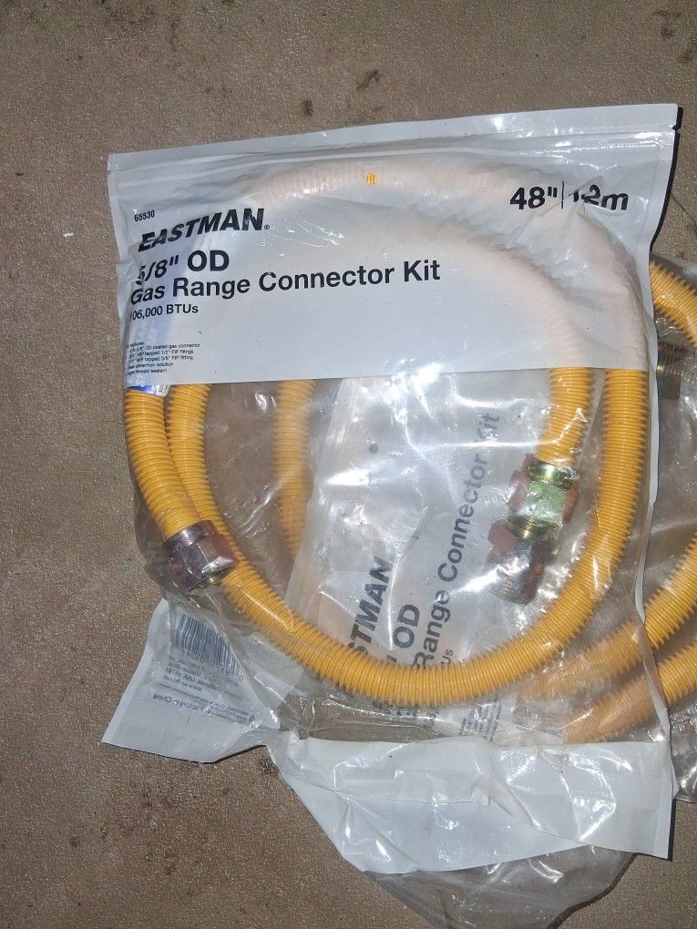 " About 50" 5/8 Gas Range Stove Connector Kits