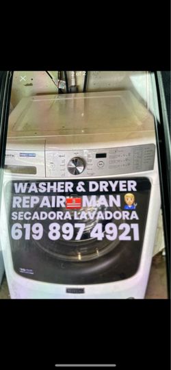 Washer and dryer (Repair Man) Lavadora secadora