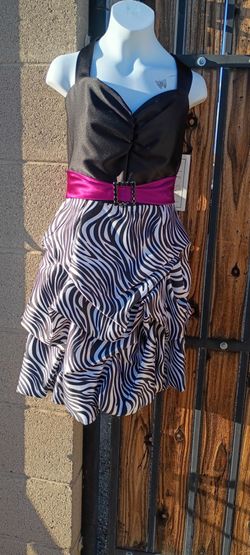 Vestido Para Fiesta -zebra .Med.