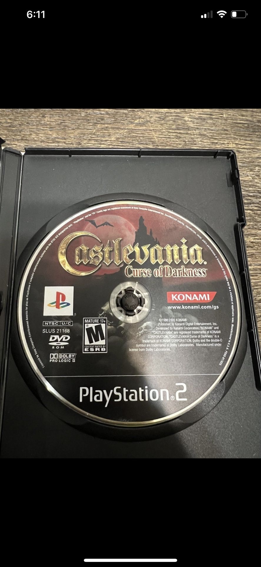 Castlevania: Curse of Darkness Playstation 2 PS2 2005 Disc Only Tested Works
