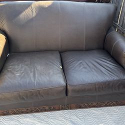 Ashley North Shore Leather Sofa And Loveseat
