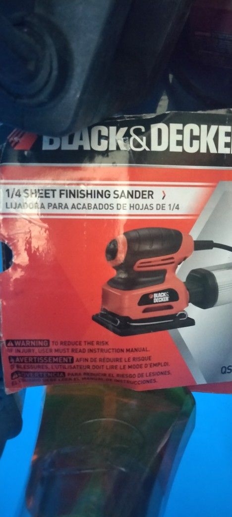 Black & Decker Sander 1/4 In.