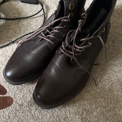 Leather Boots men Size 10