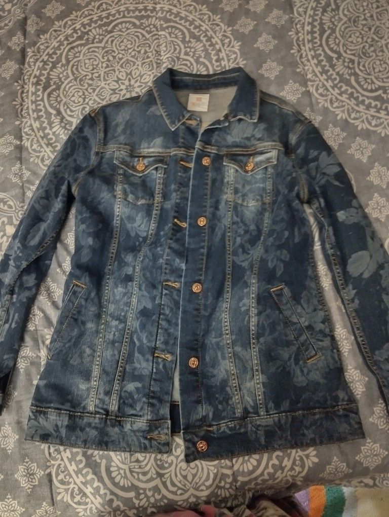 Jean Floral Jacket