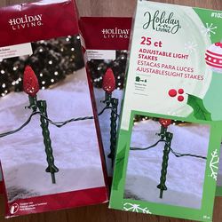 Adjustable Christmas Lights Stakes
