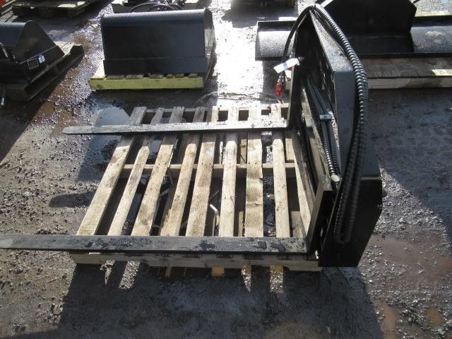 Skid Steer Fork Attachment 5' Hydraulic Adjustable New