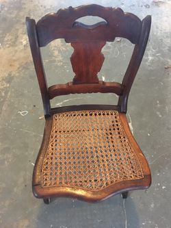 Two kids antique chairs excellent condition! Mahogany finish !