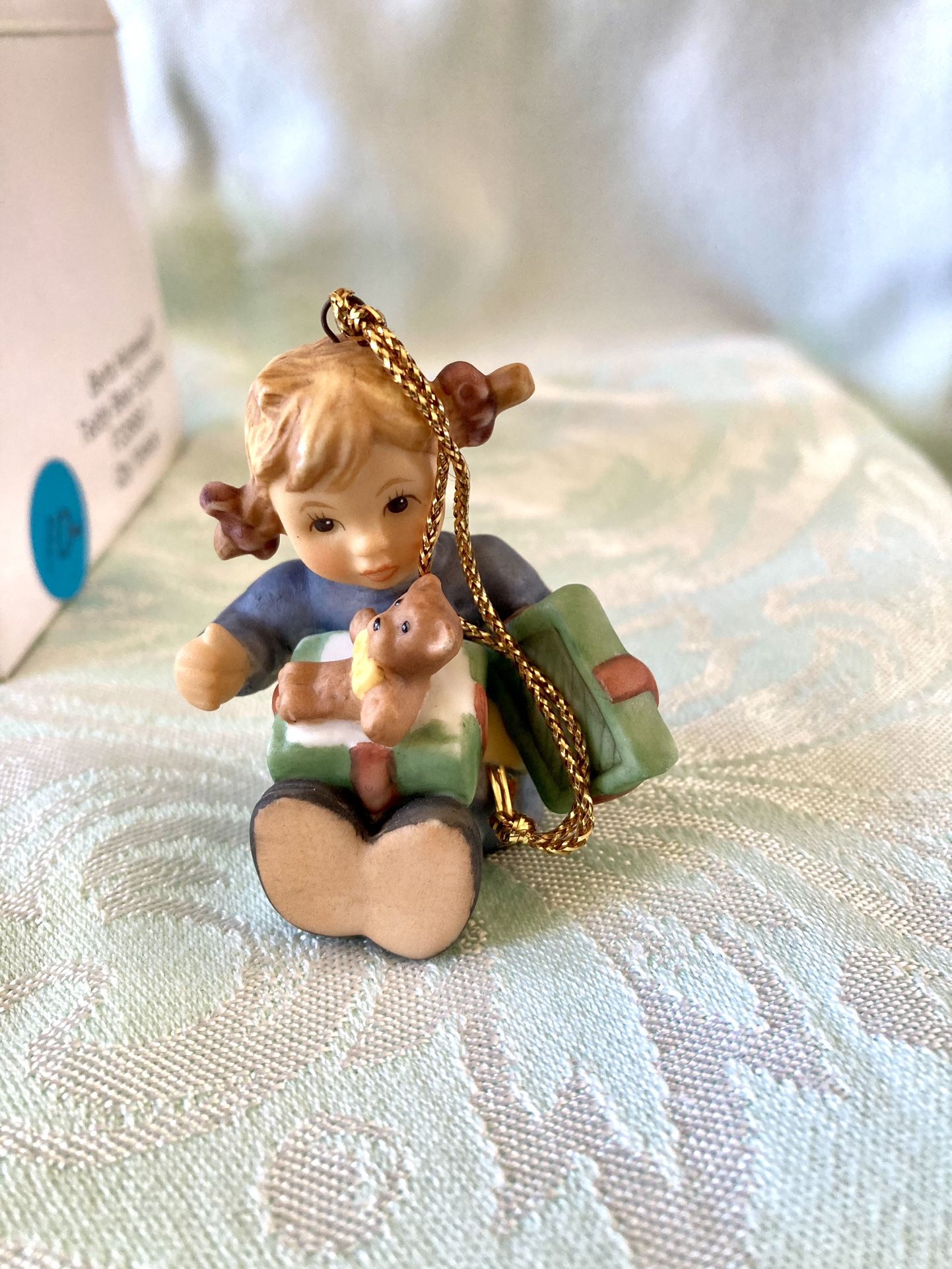 NEW Berta Hummel Teddy Bear Surprise Christmas Ornament Goebel Hummel/Ashton Drake