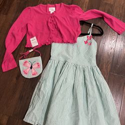 perfect for Easter, church, party etc! gymboree dress/cardigan and purse 10/12