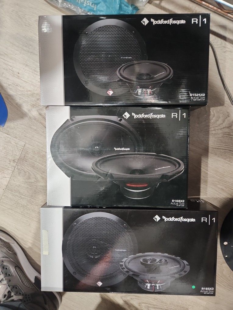 New Rockford Fosgate 6.5 Are 49 And 6x8 Are 55 And 5.25 Are 45