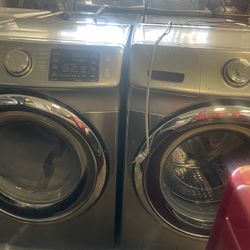 Samsung Washer And Dryer. Stainless Steel Set