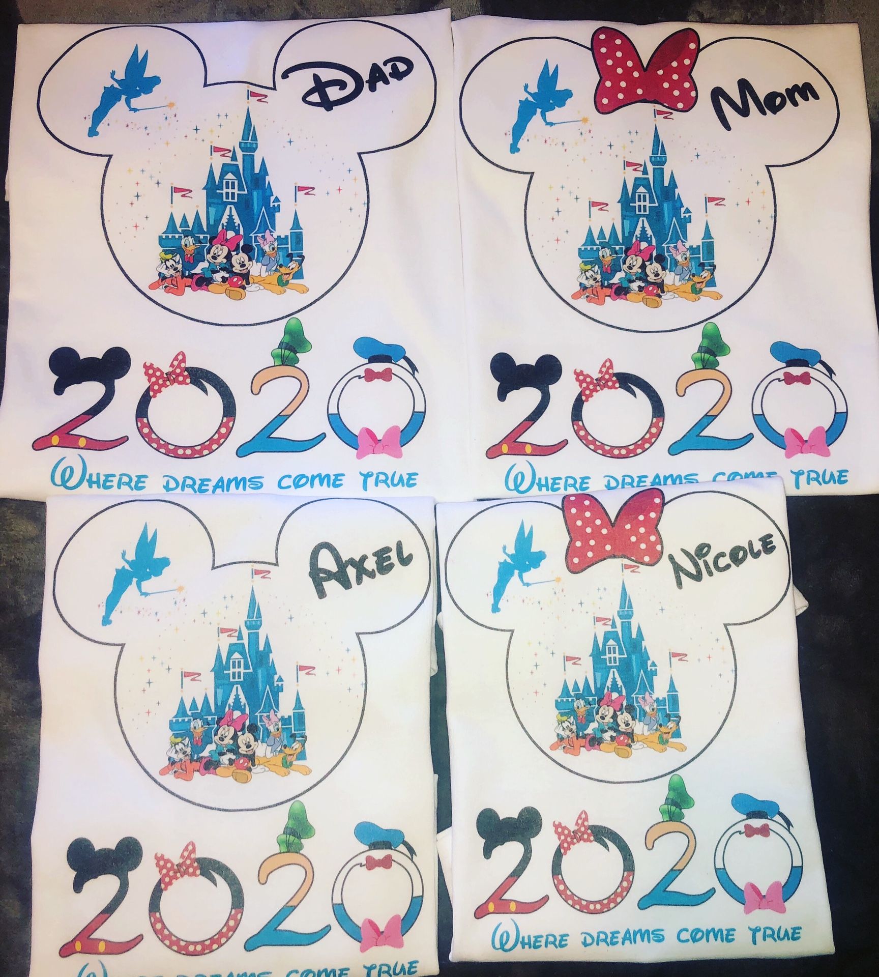Disney Family Vacation Birthday Family shirts baby shark frozen Spider-Man Minnie Mouse