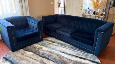 Sofa and Oversized Chair