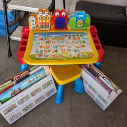 Vtech Touch And Learn Activity Desk + 2 Complete Expansions