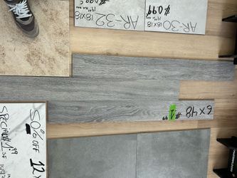 Porcelain tile special this week $1.99