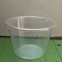 Clear Acrylic Flower Pot