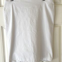 White Pencil Skirt Large