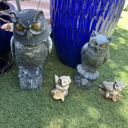 OWL Garden Decor Bundle