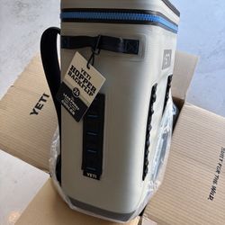 YETI Hopper BackFlip 24 Backpack Cooler - Fog Gray/Tahoe Blue - New