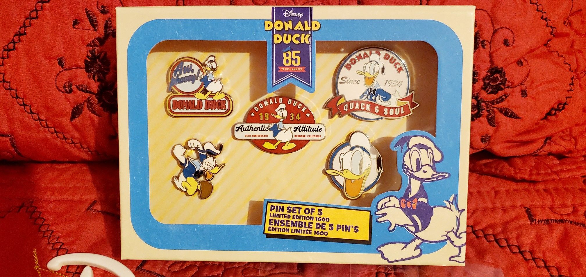 Donald Duck 85th Anniversary Disney Store Pin Set - Disney Pins Blog