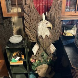 Carved Eagle Wall Hanging