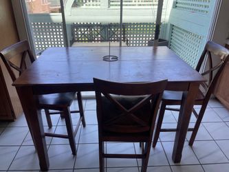Wood bar height table FREE