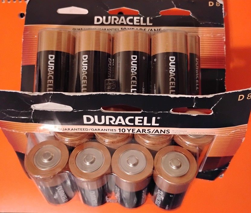 Duracell D Batteries NEW 2 Packs