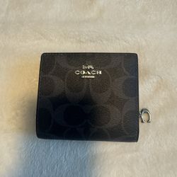 Blue Leather coach snap Wallet - Never Used