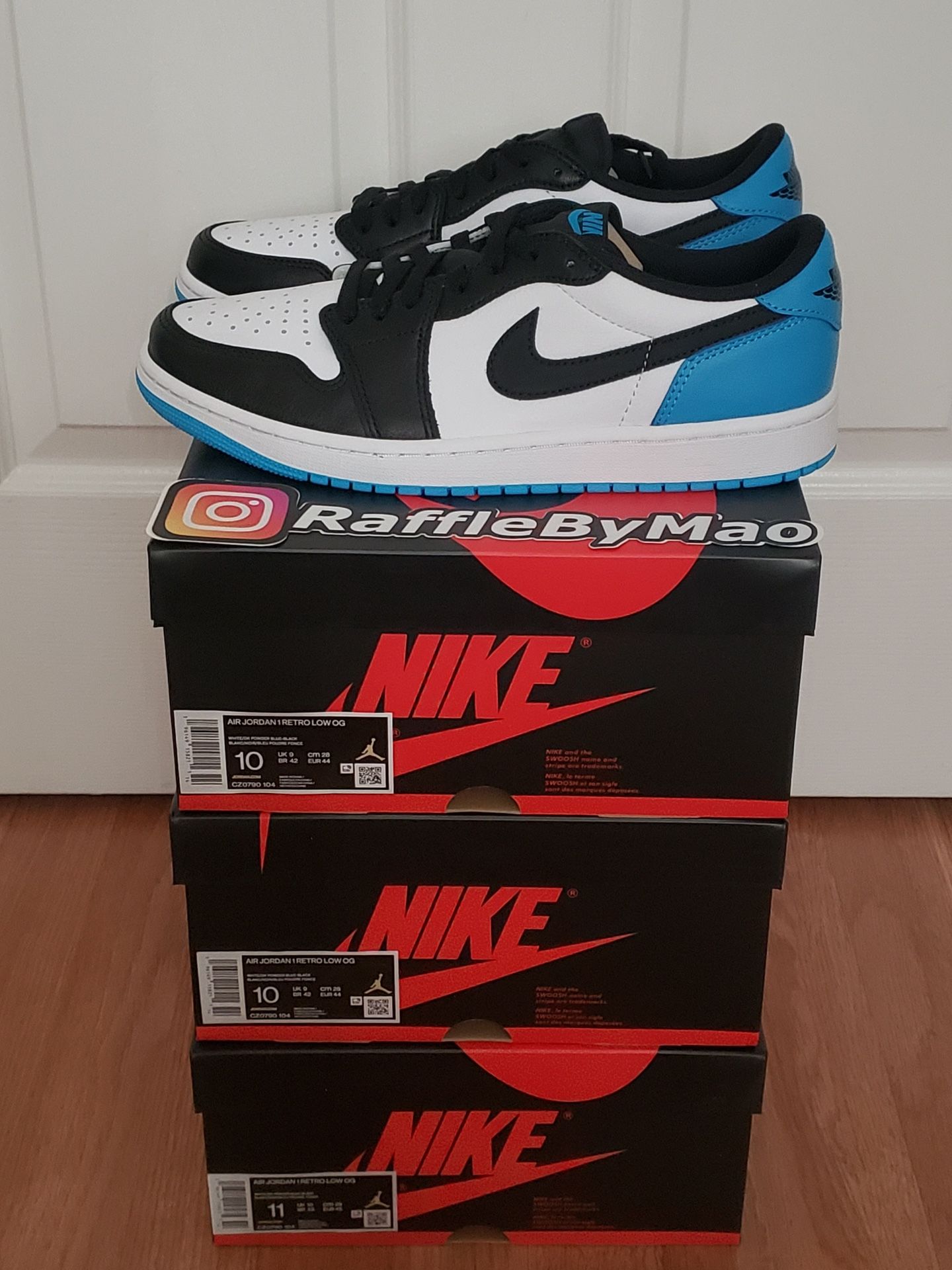 Jordan 1 Low Powder Blue 10M & 11M