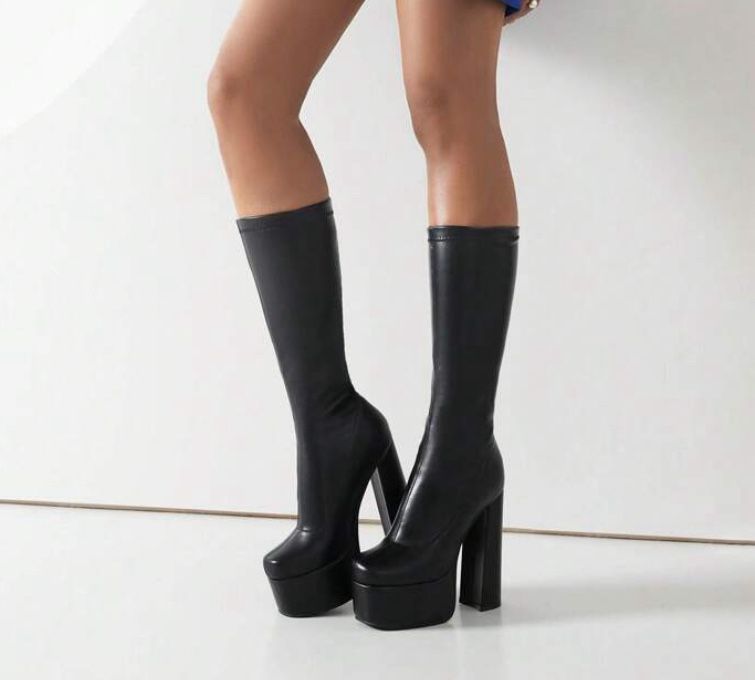 Platform Chunky Heels 